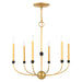 Livex Lighting - 46316-08 - Six Light Chandelier - Cortlandt - Natural Brass with Bronze Accents