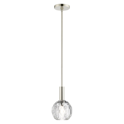 Livex Lighting - 46321-35 - One Light Pendant - Whitfield - Polished Nickel