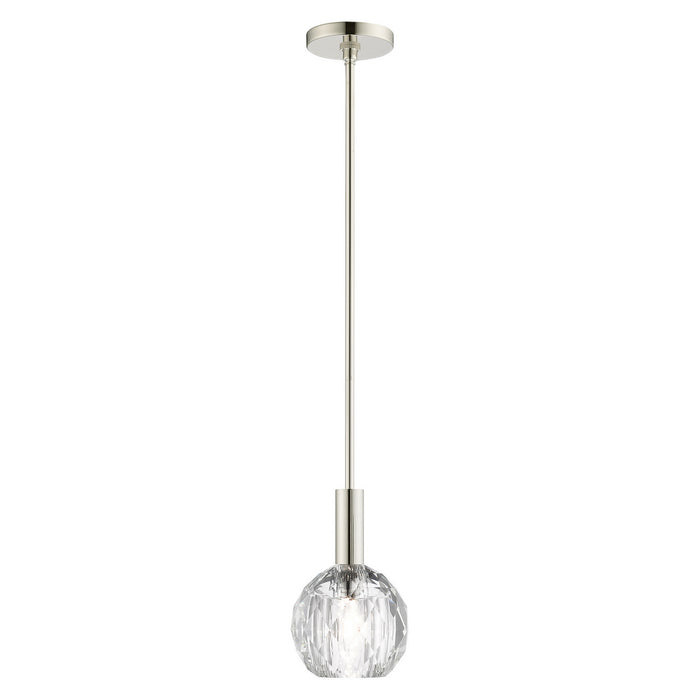 Livex Lighting - 46321-35 - One Light Pendant - Whitfield - Polished Nickel