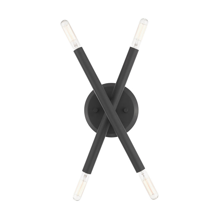 Livex Lighting - 46772-76 - Four Light Wall Sconce - Soho - Scandinavian Gray