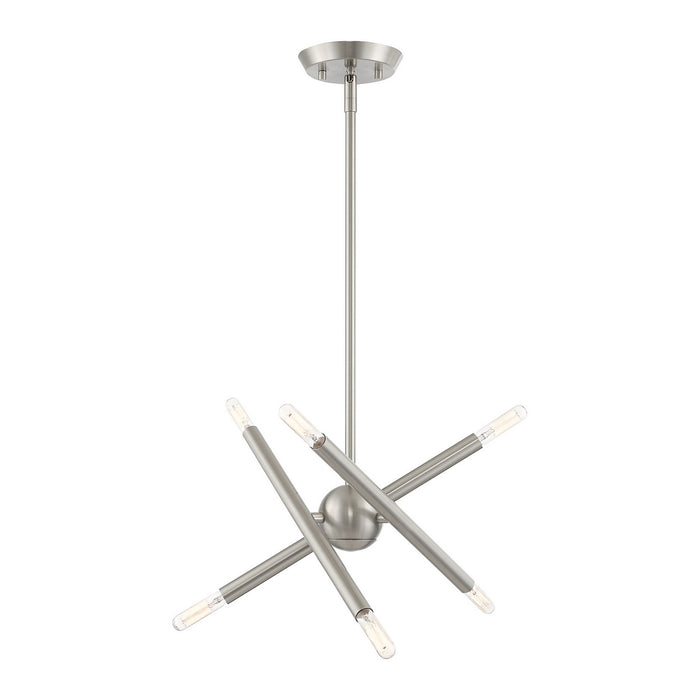 Livex Lighting - 46773-91 - Six Light Chandelier - Soho - Brushed Nickel