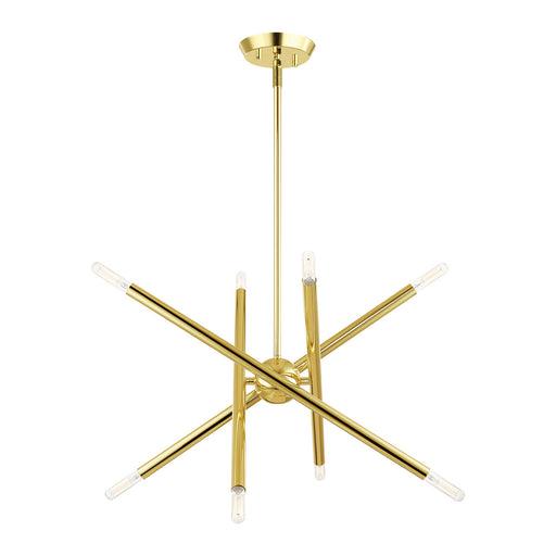 Livex Lighting - 46774-02 - Eight Light Chandelier - Soho - Polished Brass