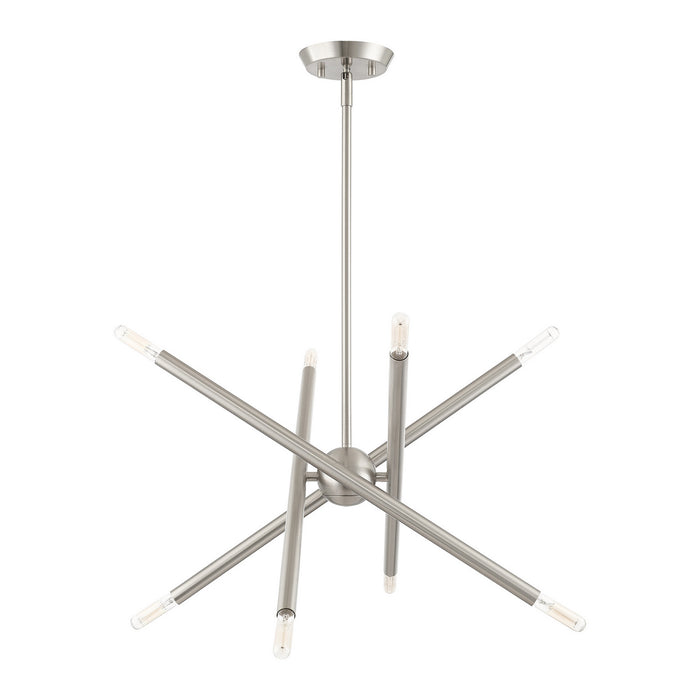 Livex Lighting - 46774-91 - Eight Light Chandelier - Soho - Brushed Nickel