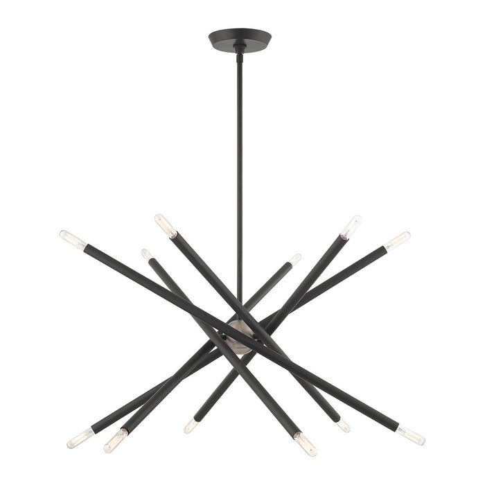 Livex Lighting - 46776-76 - 12 Light Chandelier - Soho - Scandinavian Gray