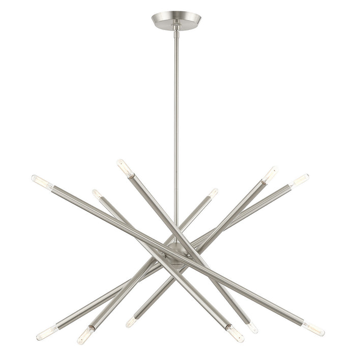 Livex Lighting - 46776-91 - 12 Light Chandelier - Soho - Brushed Nickel