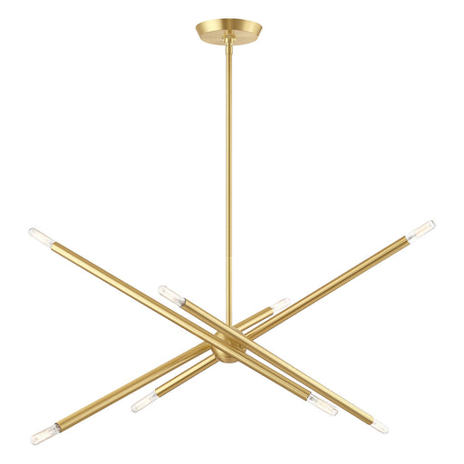 Livex Lighting - 46778-12 - Eight Light Chandelier - Soho - Satin Brass