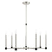 Livex Lighting - 46887-91 - Seven Light Chandelier - Karlstad - Brushed Nickel with Satin Brass Accents