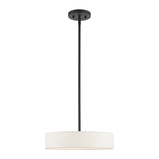 Livex Lighting - 46923-04 - Four Light Pendant - Venlo - Black with Brushed Nickel Accents