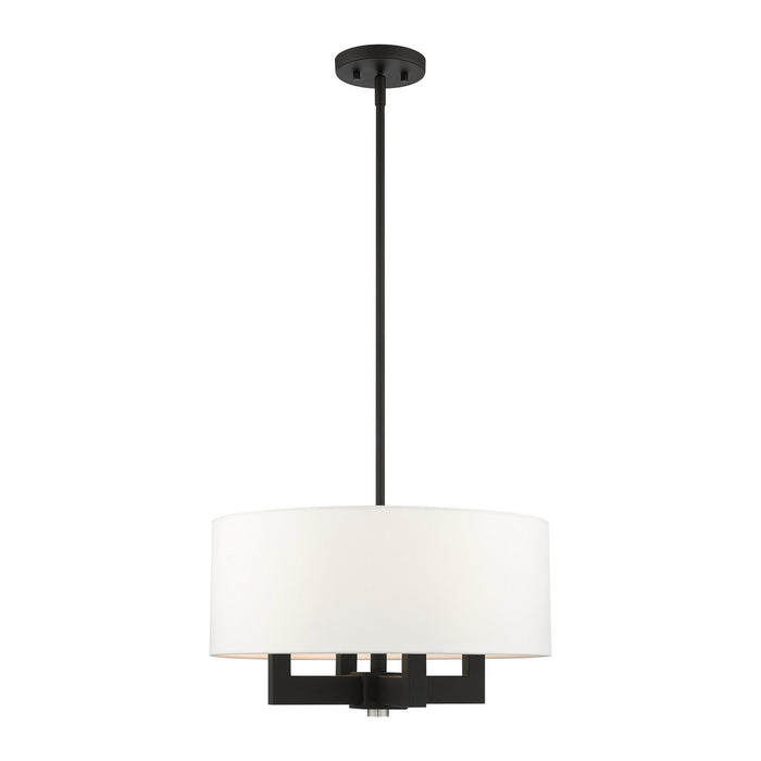 Livex Lighting - 48784-04 - Four Light Chandelier - Cresthaven - Black
