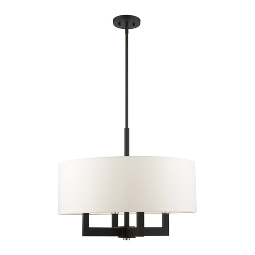 Livex Lighting - 48786-04 - Four Light Chandelier - Cresthaven - Black