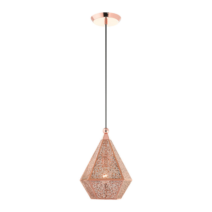 Livex Lighting - 48921-86 - One Light Pendant - Aberdeen - Rose Gold