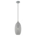 Livex Lighting - 49101-80 - One Light Pendant - Dublin - Nordic Gray with Brushed Nickel Accents