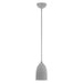 Livex Lighting - 49107-80 - One Light Pendant - Arlington - Nordic Gray with Brushed Nickel Accents