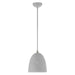 Livex Lighting - 49108-80 - One Light Pendant - Arlington - Nordic Gray with Brushed Nickel Accents