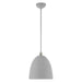 Livex Lighting - 49109-80 - One Light Pendant - Arlington - Nordic Gray with Brushed Nickel Accents