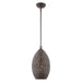 Livex Lighting - 49182-07 - One Light Pendant - Charlton - Bronze with Antique Brass Accents