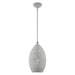 Livex Lighting - 49182-80 - One Light Pendant - Charlton - Nordic Gray with Brushed Nickel Accents