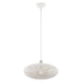 Livex Lighting - 49184-03 - One Light Pendant - Charlton - White with Brushed Nickel Accents