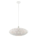 Livex Lighting - 49185-03 - Three Light Pendant - Charlton - White with Brushed Nickel Accents