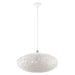 Livex Lighting - 49186-03 - Three Light Pendant - Charlton - White with Brushed Nickel Accents