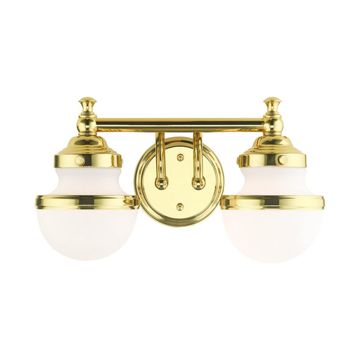 Livex Lighting - 5712-02 - Two Light Vanity - Oldwick - Polished Brass
