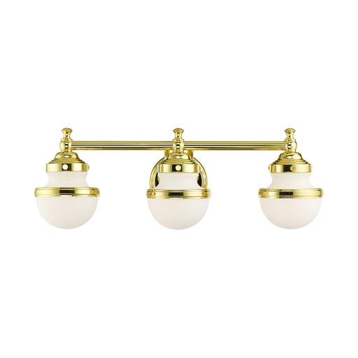 Livex Lighting - 5713-02 - Three Light Vanity - Oldwick - Polished Brass