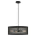 Livex Lighting - 46214-04 - Four Light Chandelier - Industro - Black with Brushed Nickel Accents