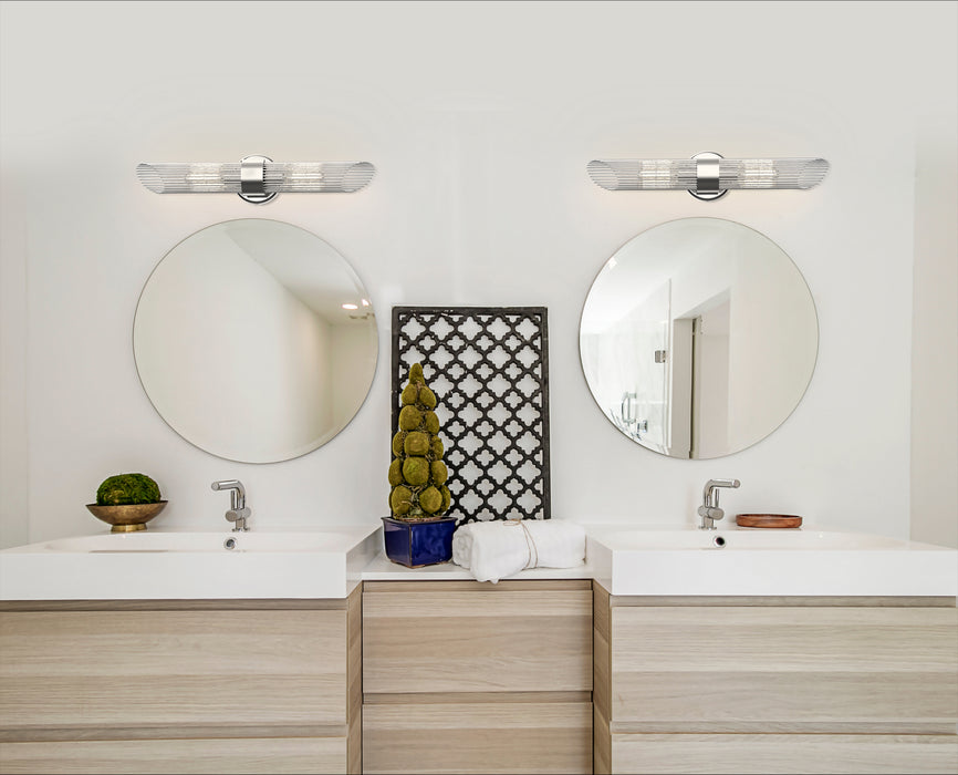 Two Light Vanity from the Spartan collection in Chrome finish