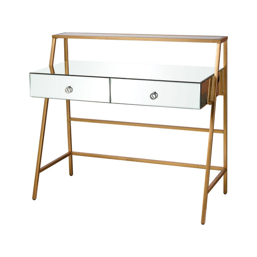 ELK Home - 1114-372 - Console Desk - Peerage - Clear, Gold, Gold