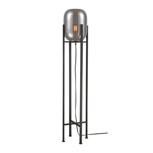 ELK Home - D4038 - One Light Floor Lamp - Cravate Noir - Silver Mercury Glass, Black, Black
