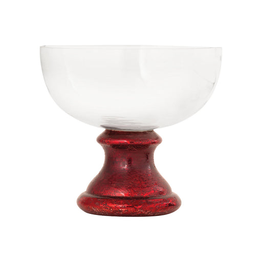 ELK Home - 209055 - Bowl - Melrose - Antique Red Artifact, Clear, Clear