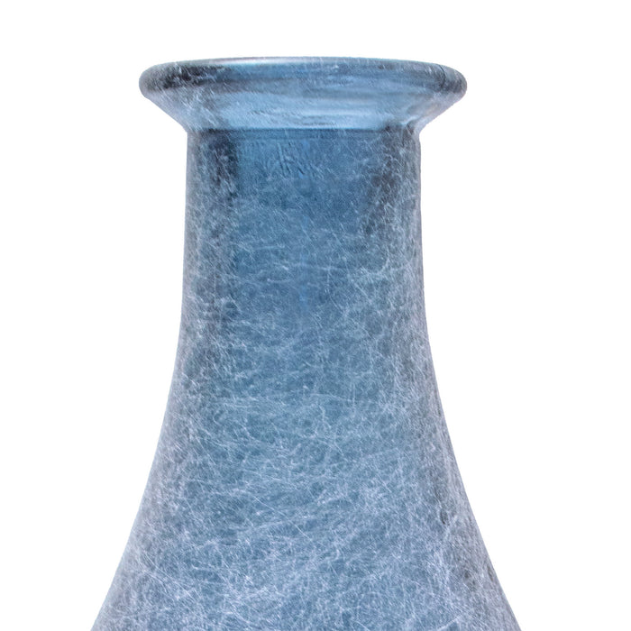 Vase from the Lisboa collection in Smoky Blue Silk finish