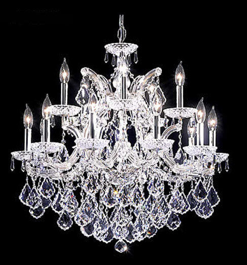 James R. Moder - 91800S22 - 16 Light Chandelier - Maria Theresa Grand - Silver