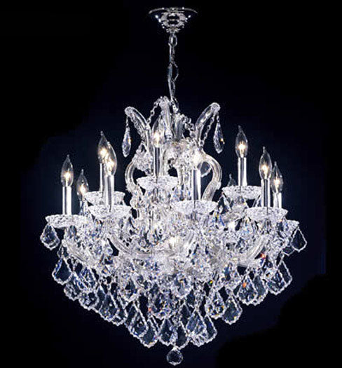 James R. Moder - 91812S22 - 13 Light Chandelier - Maria Theresa Grand - Silver