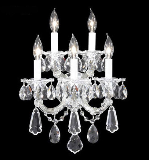 James R. Moder - 94705S22 - Five Light Wall Sconce - Maria Theresa Royal - Silver
