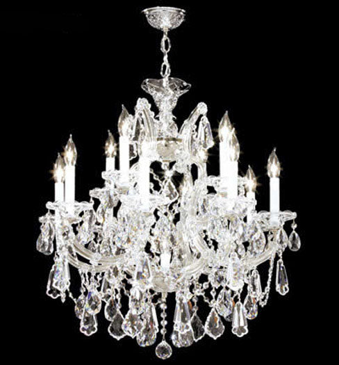 James R. Moder - 94722S22 - 13 Light Chandelier - Maria Theresa Royal - Silver