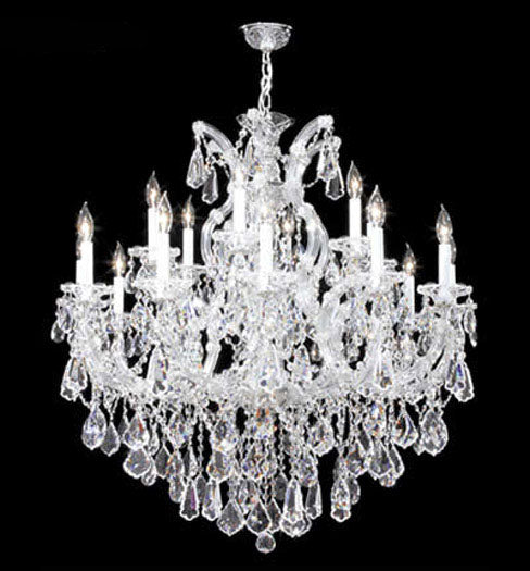 James R. Moder - 94738S22 - 19 Light Chandelier - Maria Theresa Royal - Silver