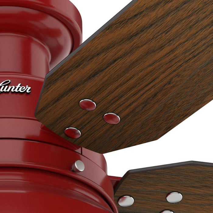 Hunter 52" Mill Valley Low Profile Ceiling Fan with LED Light Kit and Pull Chains