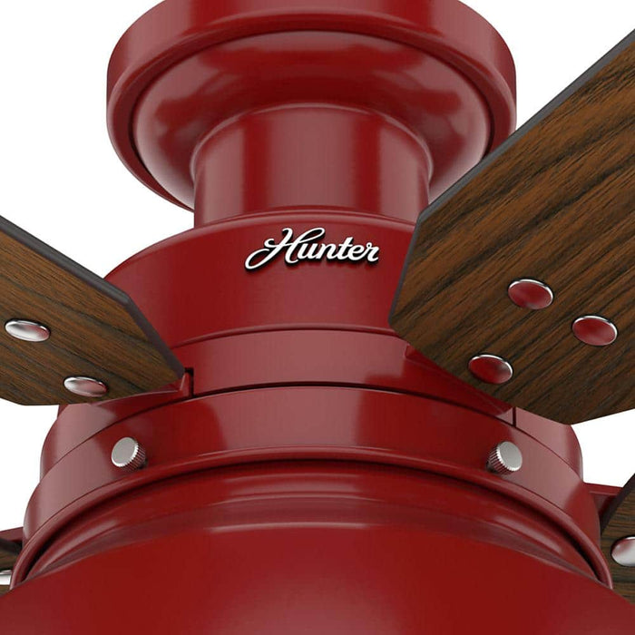 Hunter 52" Mill Valley Low Profile Ceiling Fan with LED Light Kit and Pull Chains