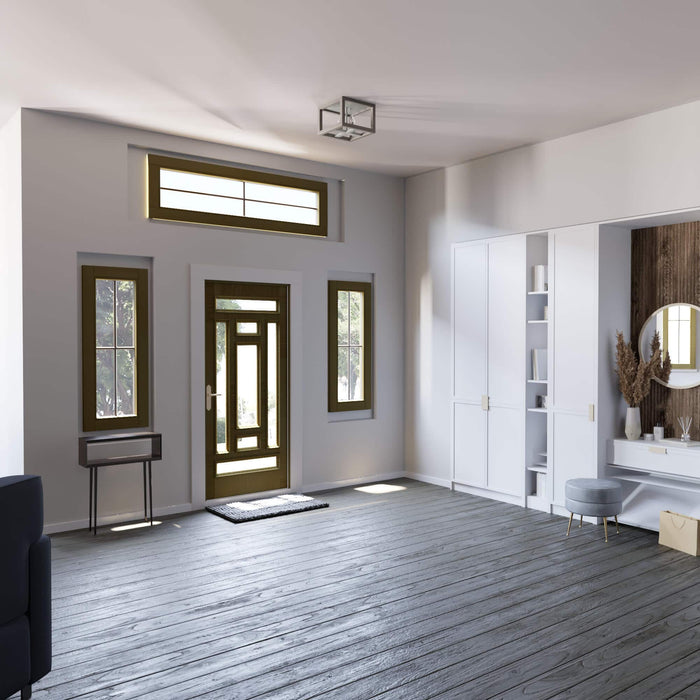 Hunter Squire Manor Four Light Flush Mount