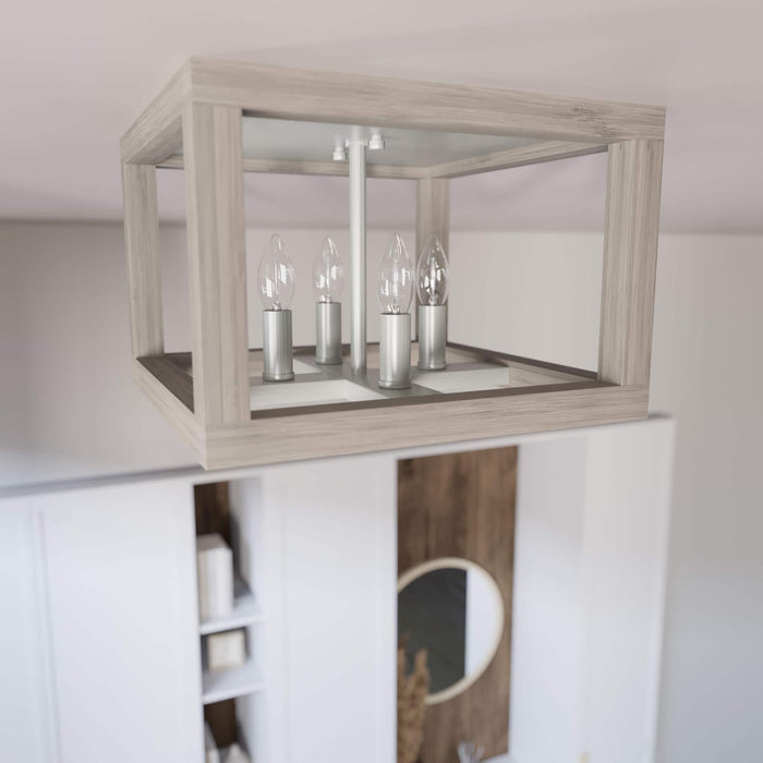 Hunter Squire Manor Four Light Flush Mount