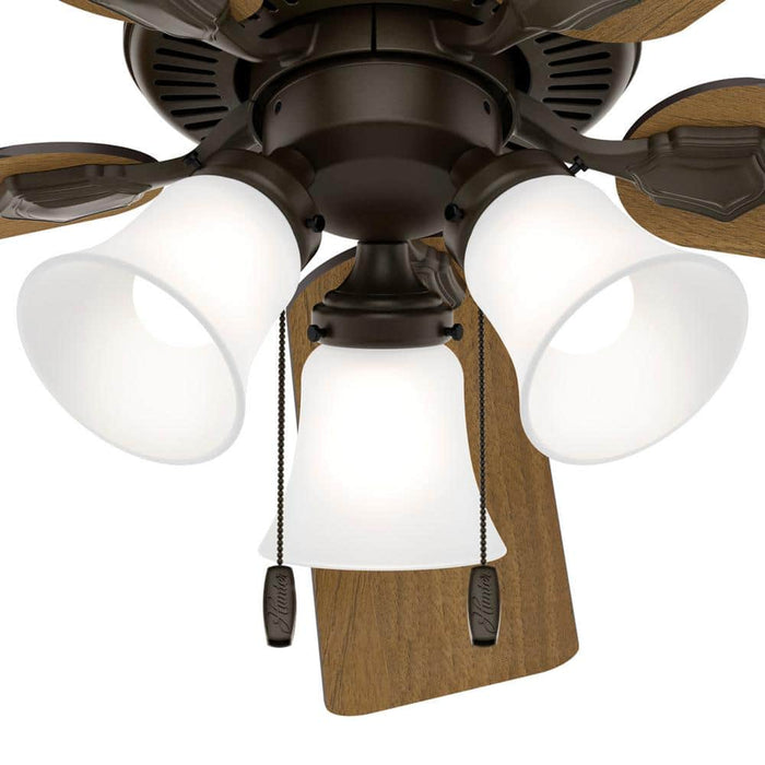 Hunter 52" Swanson Ceiling Fan with 3-Light LED Light Kit and Pull Chains
