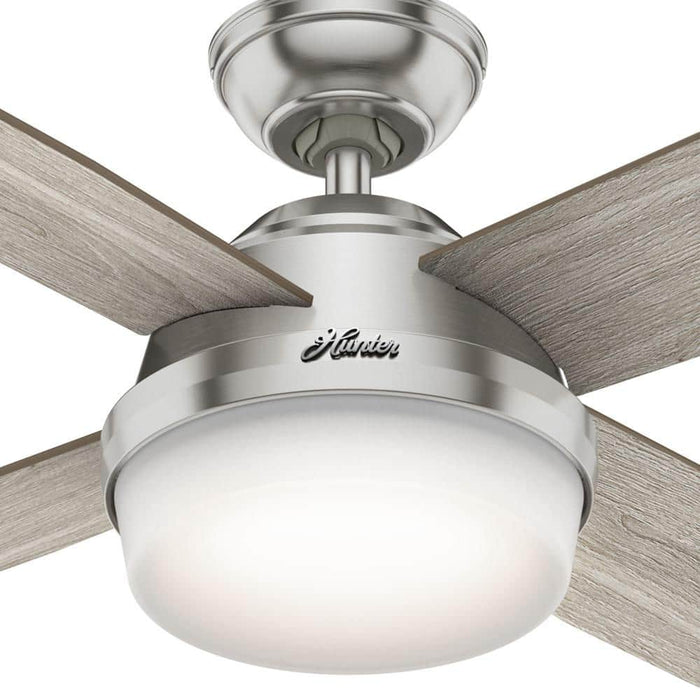 Hunter 52" Dempsey Indoor Ceiling Fan with LED Light Kit and Handheld Remote