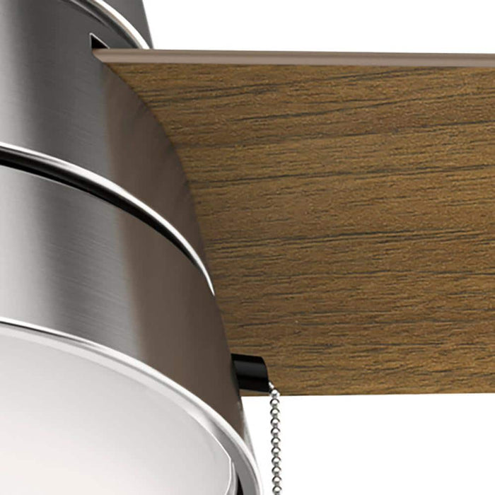 Hunter 52" Aker Indoor Ceiling Fan with LED Light Kit and Pull Chains