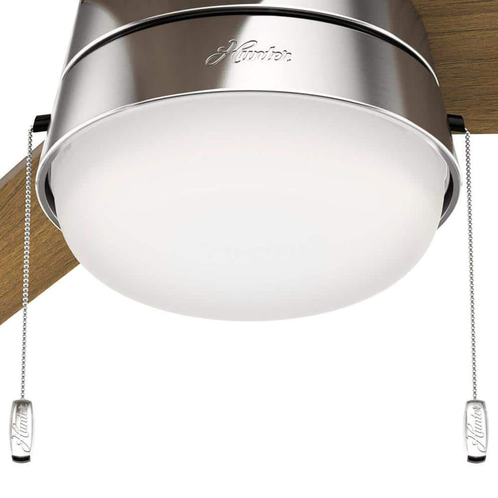 Hunter 52" Aker Indoor Ceiling Fan with LED Light Kit and Pull Chains