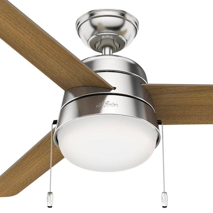 Hunter 52" Aker Indoor Ceiling Fan with LED Light Kit and Pull Chains