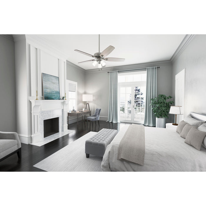 Hunter 52" Builder Ceiling Fan with 3-Light LED Light Kit and Pull Chains