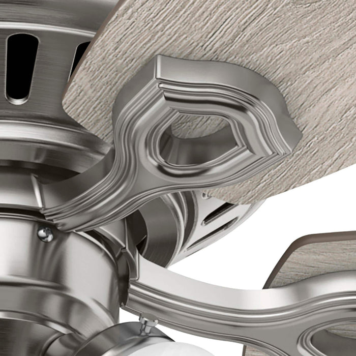 Hunter 52" Builder Hugger Ceiling Fan with LED Light Kit and Pull Chains