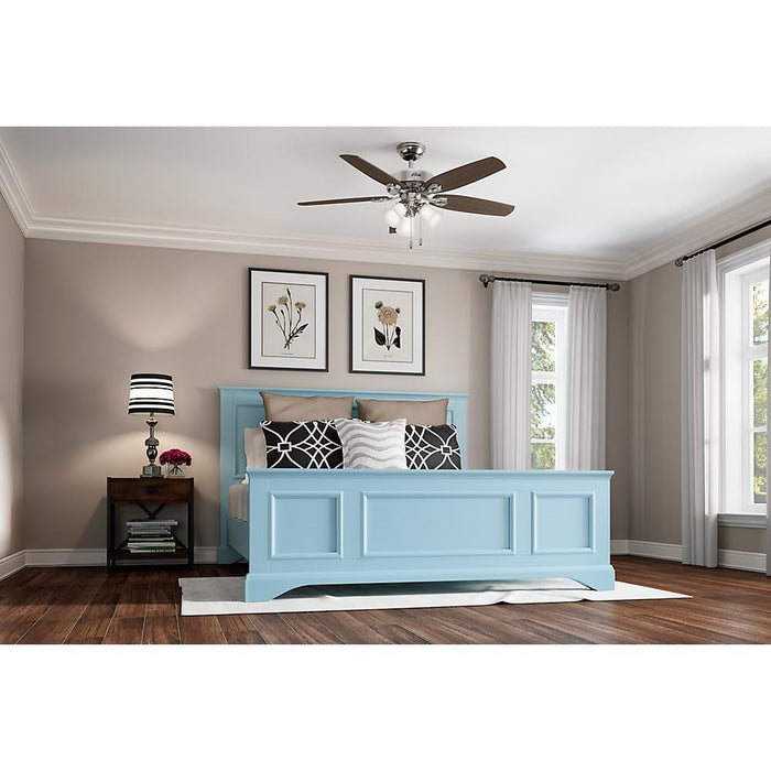 Hunter 52" Builder Ceiling Fan with 3-Light LED Light Kit and Pull Chains