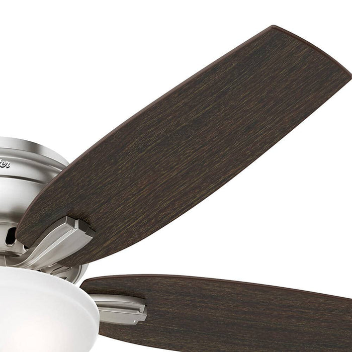 Hunter 52" Newsome Hugger Ceiling Fan with LED Light Kit and Pull Chains
